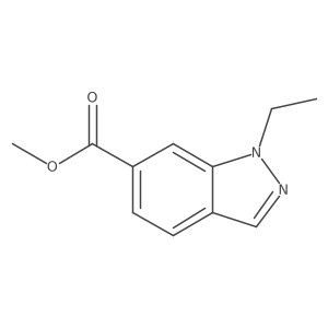 methyl 1-ethyl-1H-indazole-6-carboxylate结构式