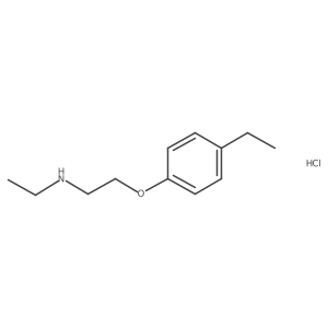 N-Ethyl-2-(4-ethylphenoxy)ethanamine hydrochloride结构式