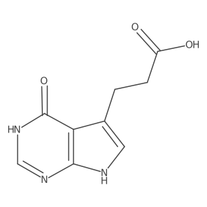 4,7-Dihydro-4-oxo-3H-pyrrolo[2,3-d]pyrimidine-5-propanoic acid结构式