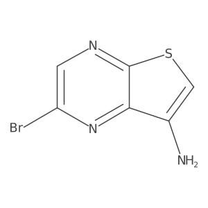 2-Bromothieno[2,3-b]pyrazin-7-amine Structure