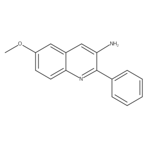 6-Methoxy-2-phenyl-3-quinolinamine Structure