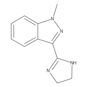 3-(4,5-dihydro-1H-imidazol-2-yl)-1-methyl-1H-indazole Structure