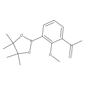 1-[2-Methoxy-3-(tetramethyl-1,3,2-dioxaborolan-2-yl)phenyl]ethan-1-one Structure