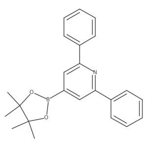 2,6-Diphenyl-4-(4,4,5,5-tetramethyl-1,3,2-dioxaborolan-2-yl)pyridine结构式