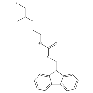 (9H-fluoren-9-yl)methyl N-(5-hydroxy-4-methylpentyl)carbamate Structure