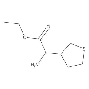 Ethyl 2-amino-2-(thiolan-3-yl)acetate Structure