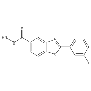 2-(3-Iodophenyl)benzo[d]oxazole-5-carbohydrazide结构式