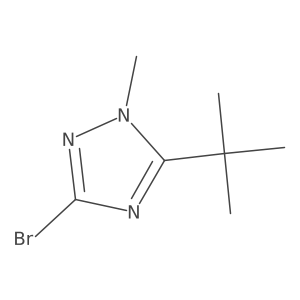 3-Bromo-5-tert-butyl-1-methyl-1H-1,2,4-triazole结构式