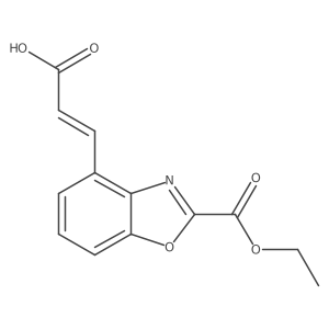 2-(Ethoxycarbonyl)benzo[d]oxazole-4-acrylic acid Structure