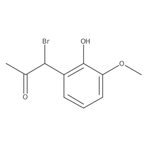 1-bromo-1-(2-hydroxy-3-methoxy-phenyl)propan-2-one Structure