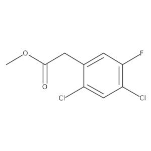 Methyl 2,4-dichloro-5-fluorophenylacetate结构式
