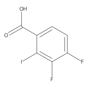 3,4-Difluoro-2-iodobenzoic acid结构式