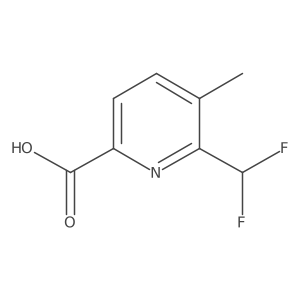 2-(Difluoromethyl)-3-methylpyridine-6-carboxylic acid结构式
