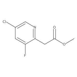 Methyl 2-(5-chloro-3-fluoropyridin-2-yl)acetate Structure