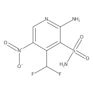 2-Amino-4-(difluoromethyl)-5-nitropyridine-3-sulfonamide Structure