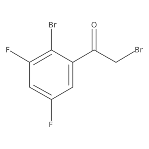 2'-Bromo-3',5'-difluorophenacyl bromide结构式