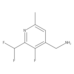 (2-(Difluoromethyl)-3-fluoro-6-methylpyridin-4-yl)methanamine Structure