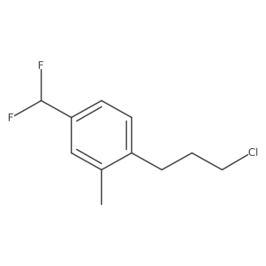 2-(3-Chloropropyl)-5-(difluoromethyl)toluene Structure