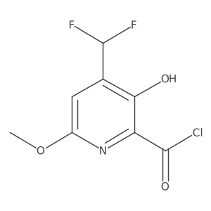 4-(Difluoromethyl)-3-hydroxy-6-methoxypicolinoyl chloride结构式