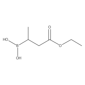 (4-Ethoxy-4-oxobutan-2-yl)boronic acid Structure