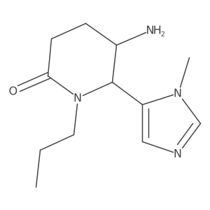 (5R,6R)-5-amino-6-(1-methyl-1H-imidazol-5-yl)-1-propylpiperidin-2-one Structure