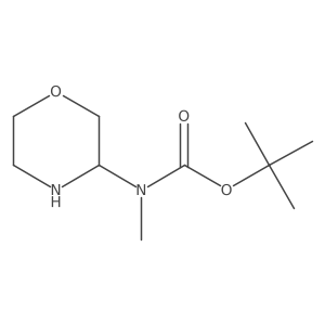 tert-Butyl N-methyl-N-(morpholin-3-yl)carbamate结构式