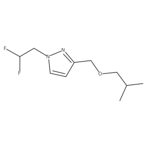 1-(2,2-difluoroethyl)-3-(isobutoxymethyl)-1H-pyrazole Structure