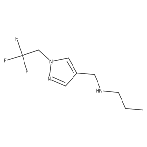 propyl({[1-(2,2,2-trifluoroethyl)-1H-pyrazol-4-yl]methyl})amine Structure