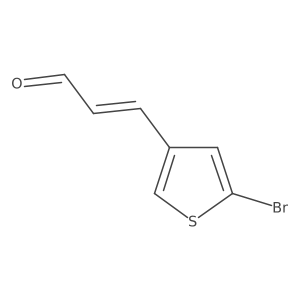 3-(5-Bromothiophen-3-yl)prop-2-enal结构式