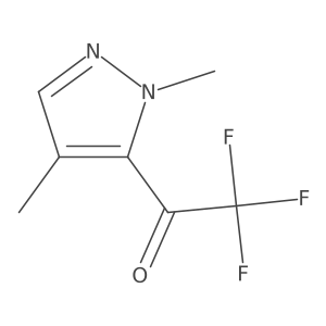 1-(1,4-dimethyl-1H-pyrazol-5-yl)-2,2,2-trifluoroethan-1-one结构式