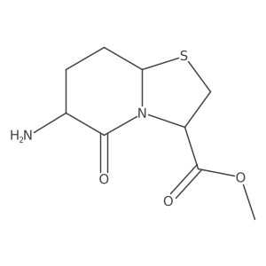 Methyl (3R,6S,8aS)-6-aminohexahydro-5-oxo-5H-thiazolo[3,2-a]pyridine-3-carboxylate结构式