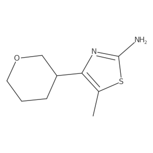 5-Methyl-4-(oxan-3-yl)-1,3-thiazol-2-amine Structure