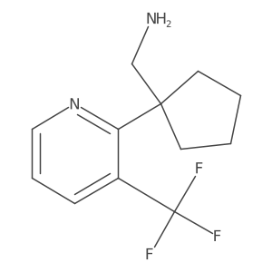 {1-[3-(Trifluoromethyl)pyridin-2-yl]cyclopentyl}methanamine结构式