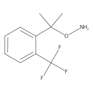 O-{2-[2-(trifluoromethyl)phenyl]propan-2-yl}hydroxylamine Structure