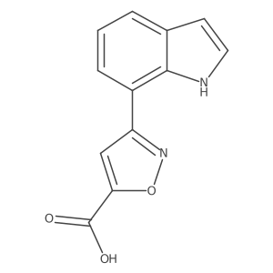 3-(1H-indol-7-yl)-1,2-oxazole-5-carboxylic acid结构式