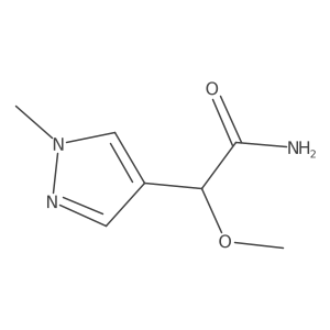 2-Methoxy-2-(1-methyl-1H-pyrazol-4-yl)acetamide Structure