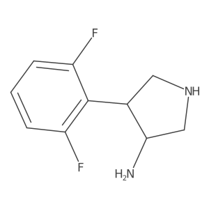 4-(2,6-Difluorophenyl)pyrrolidin-3-amine Structure