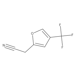 2-[4-(Trifluoromethyl)furan-2-yl]acetonitrile Structure