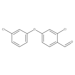 2-Chloro-4-(3-chlorophenoxy)benzaldehyde结构式