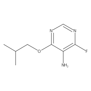 4-Fluoro-6-(2-methylpropoxy)pyrimidin-5-amine结构式