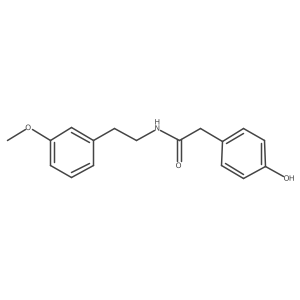 2-(4-Hydroxyphenyl)-N-(3-methoxyphenethyl)acetamide Structure