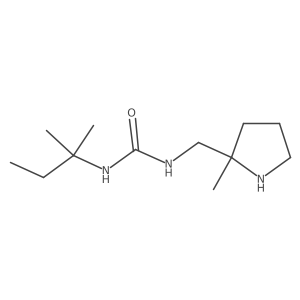 3-(2-Methylbutan-2-yl)-1-[(2-methylpyrrolidin-2-yl)methyl]urea结构式