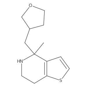 4-methyl-4-[(oxolan-3-yl)methyl]-4H,5H,6H,7H-thieno[3,2-c]pyridine Structure