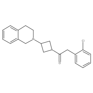 2-(2-chlorophenyl)-1-(3-(3,4-dihydroisoquinolin-2(1H)-yl)azetidin-1-yl)ethanone Structure