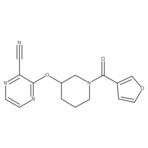 3-((1-(Furan-3-carbonyl)piperidin-3-yl)oxy)pyrazine-2-carbonitrile Structure