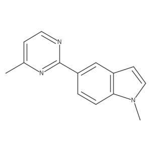 1-Methyl-5-(4-methyl-2-pyrimidinyl)-1H-indole Structure