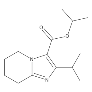 Propan-2-yl 2-(propan-2-yl)-5H,6H,7H,8H-imidazo[1,2-a]pyridine-3-carboxylate结构式