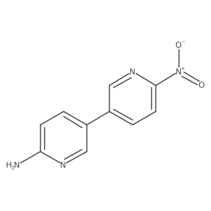 5-(6-Nitropyridin-3-yl)pyridin-2-amine结构式