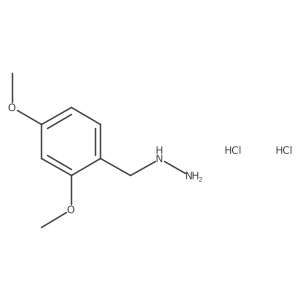 (2,4-Dimethoxybenzyl)hydrazine Dihydrochloride Structure