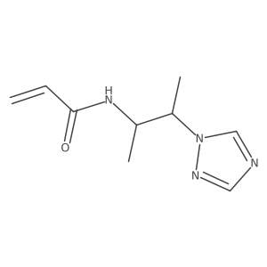 N-[3-(1H-1,2,4-triazol-1-yl)butan-2-yl]prop-2-enamide Structure